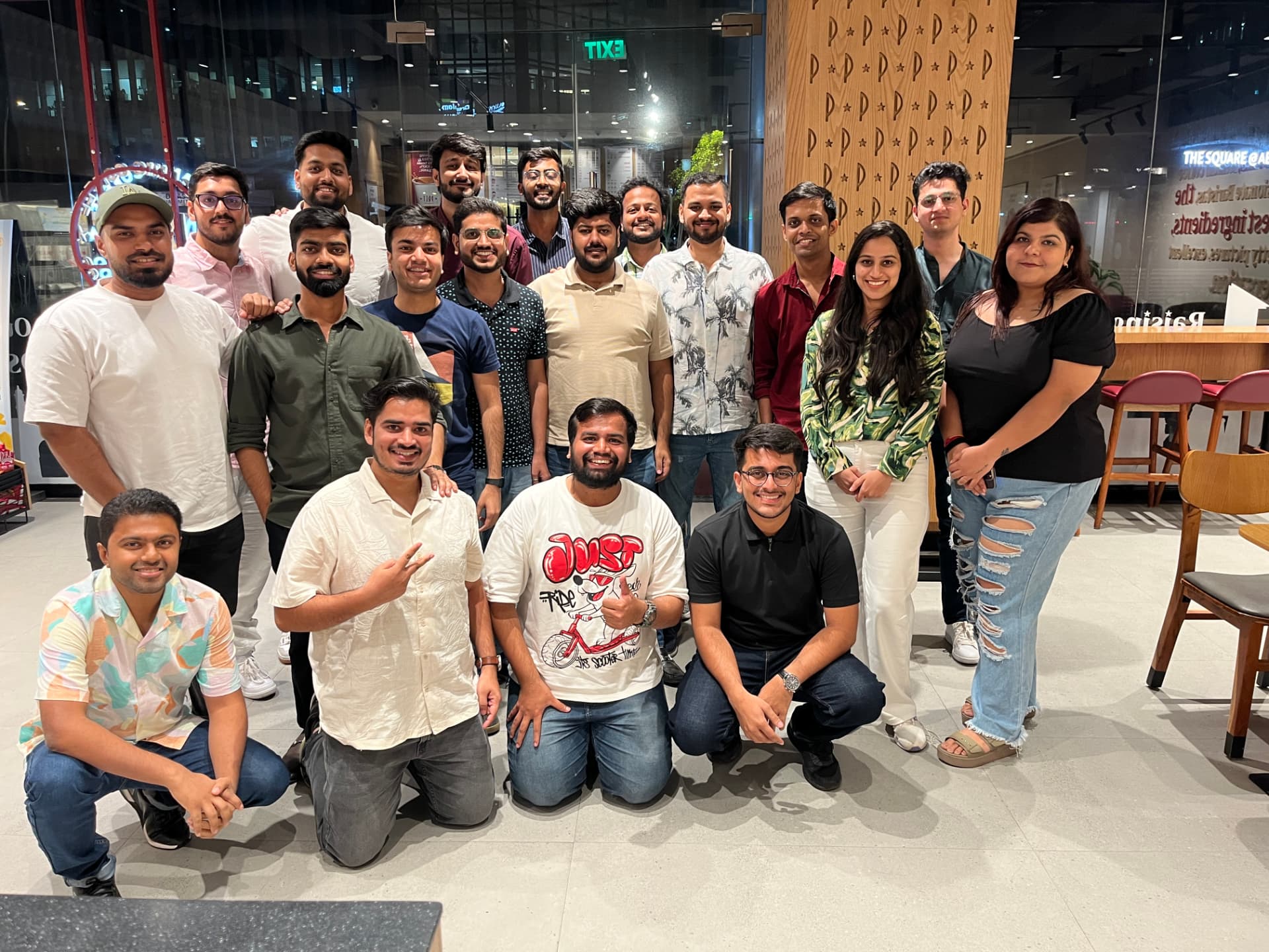 Operators posing together after an FOC evening session