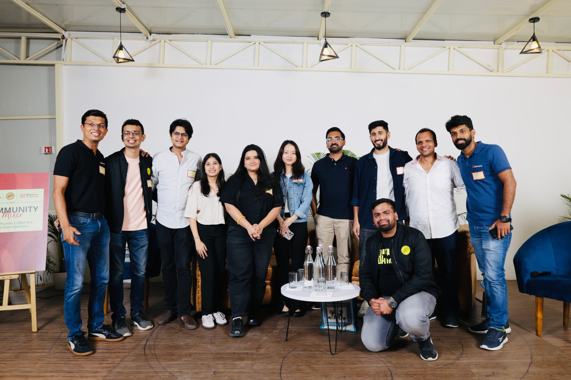 Founder's Office Club members and speakers together after a community mixer
